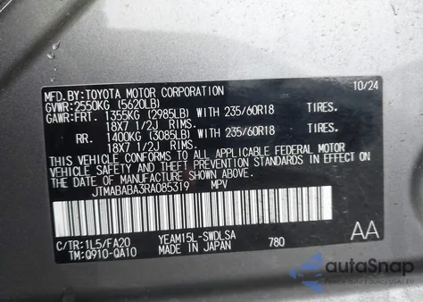 2024 Subaru Solterra Premium z USA, uszkodzony, nr VIN JTMABABA3RA085319